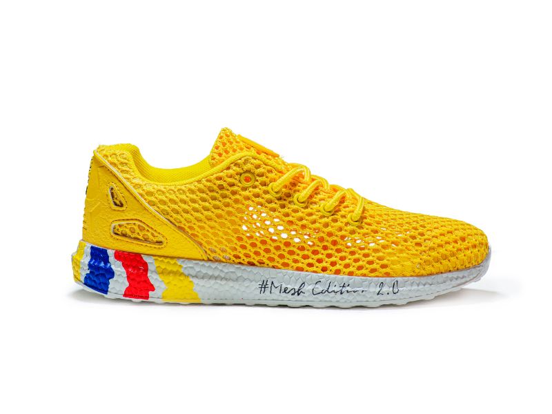 Yellow mesh hotsell sneakers